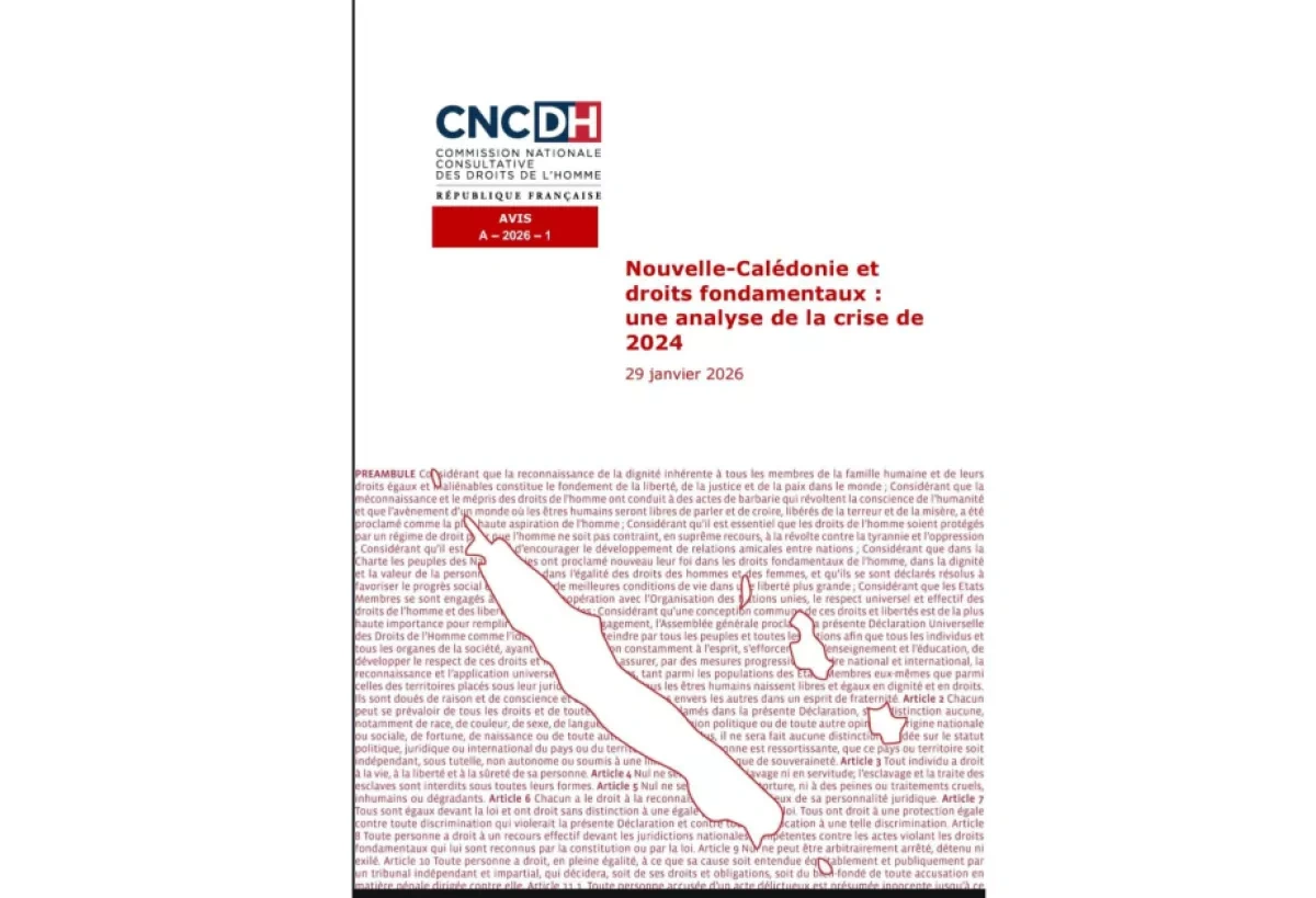 France criticised for systemic repression of Kanaks CNCDH report finds