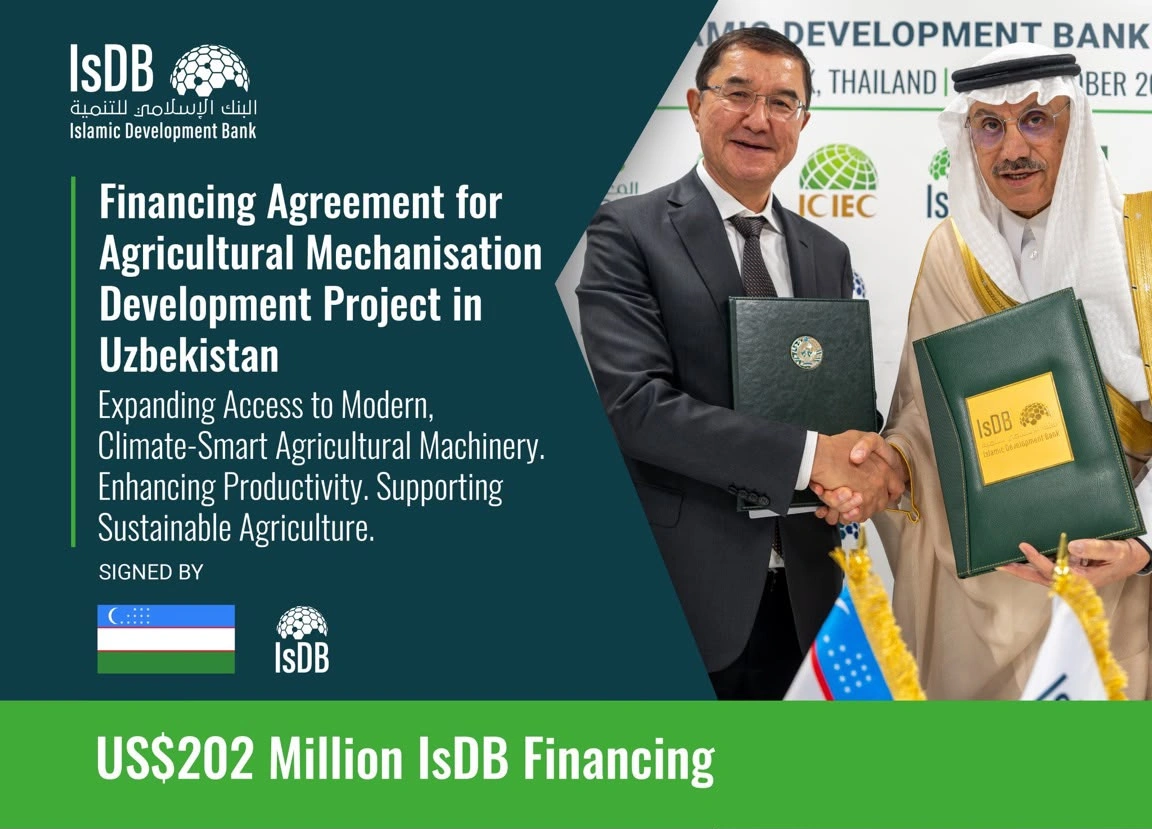 Uzbekistan, IsDB sign $202M agricultural mechanization deal