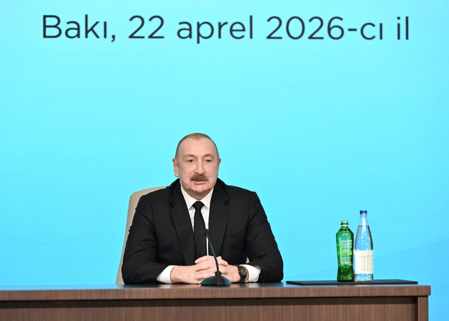 President Ilham Aliyev and President of Latvia Edgars Rinkėvičs attend Azerbaijan-Latvia business forum (PHOTO)