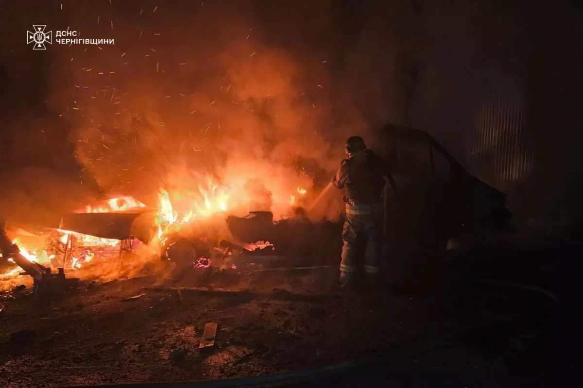 Russian drone strikes target Ukraine’s Chernihiv region, damaging  civilian infrastructure Photo