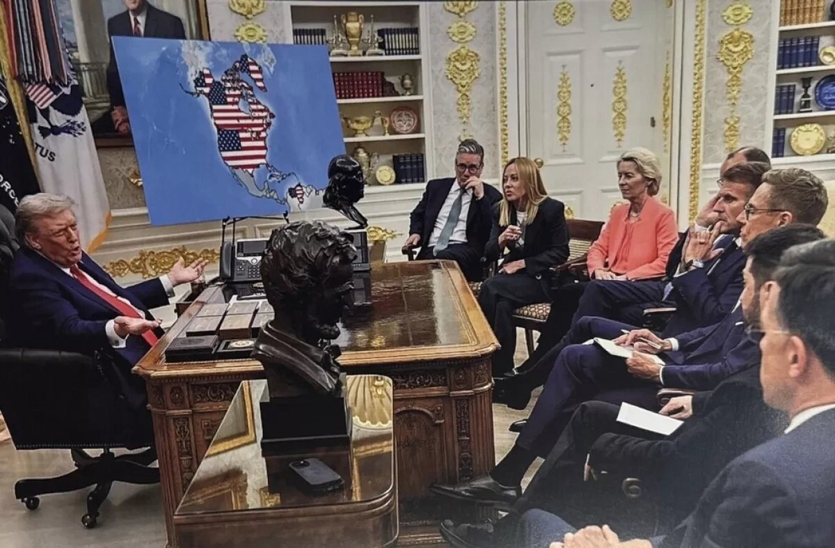Trump showcases “American territories,” including Greenland, Canada