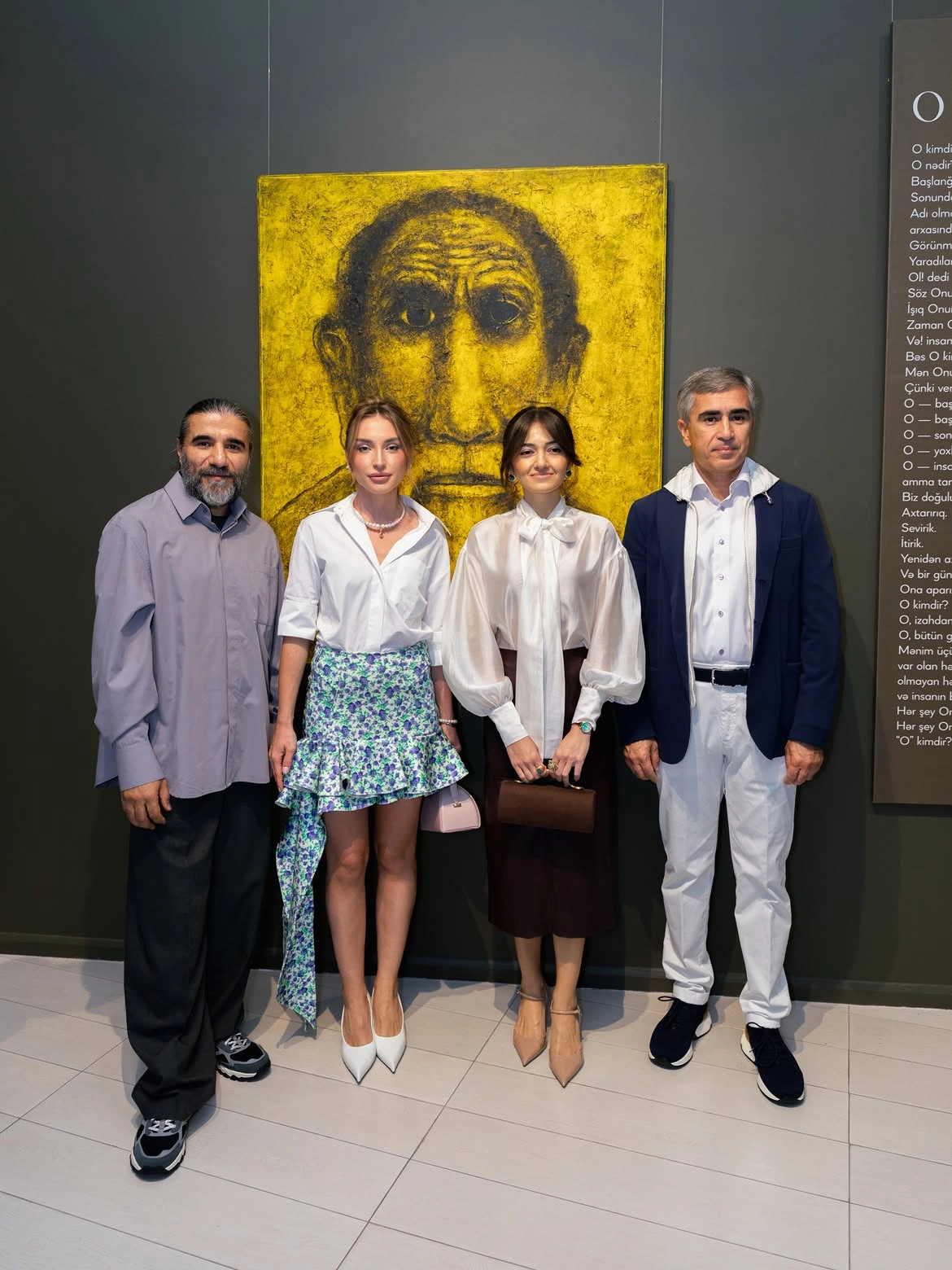 Alena Aliyeva shares post from Anar Huseynzade’s exhibition “O” (PHOTO)