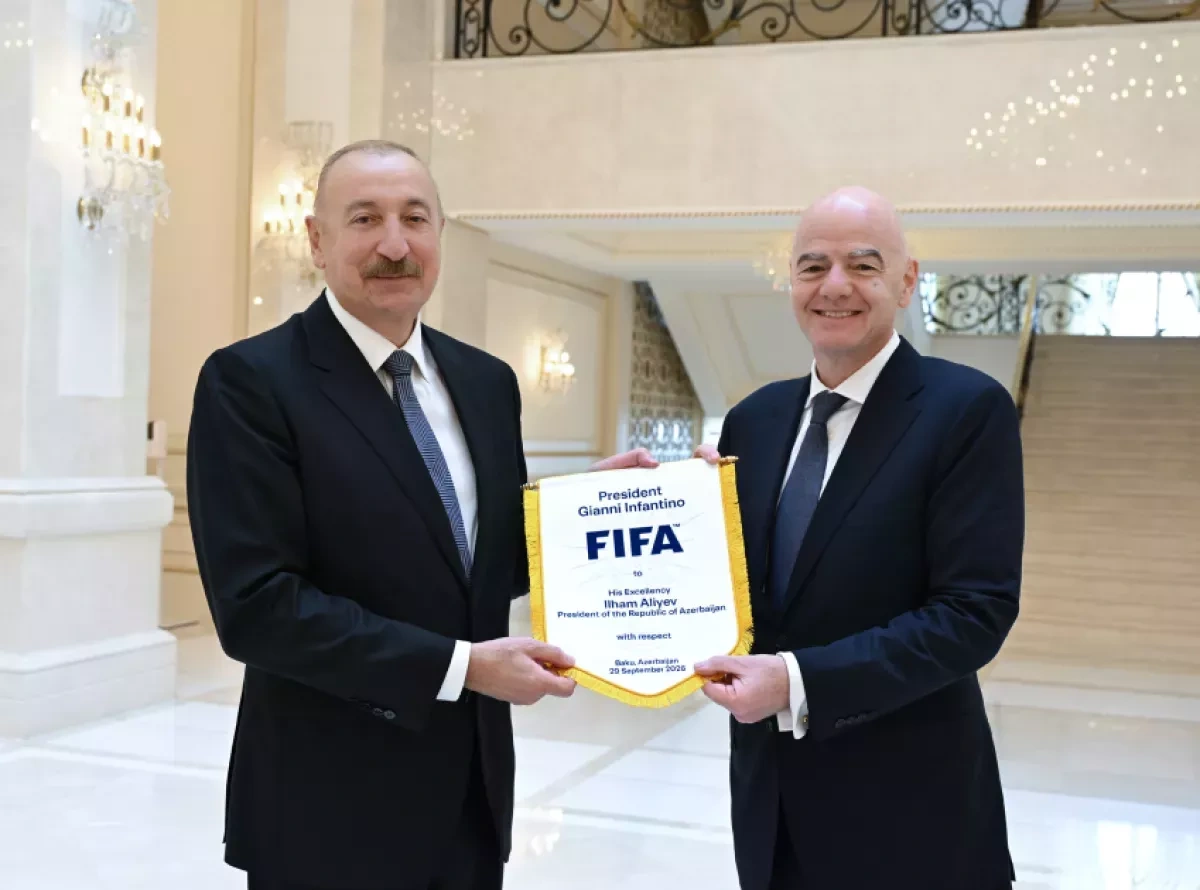 Infantino thanks Azerbaijani leader for supporting FIFA