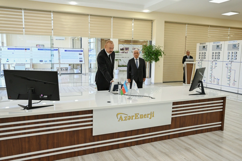 President Ilham Aliyev inaugurates Yeni Sangachal Substation (PHOTO)