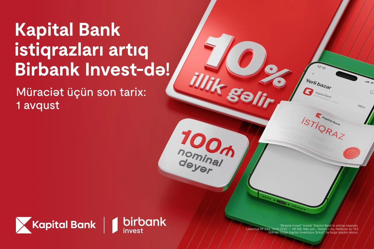 Kapital Bank opens bond subscription: Invest with a 10% annual return