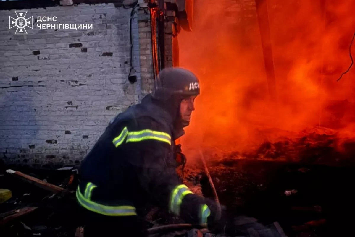 Russian drones ignite fires across Chernihiv region PHOTO