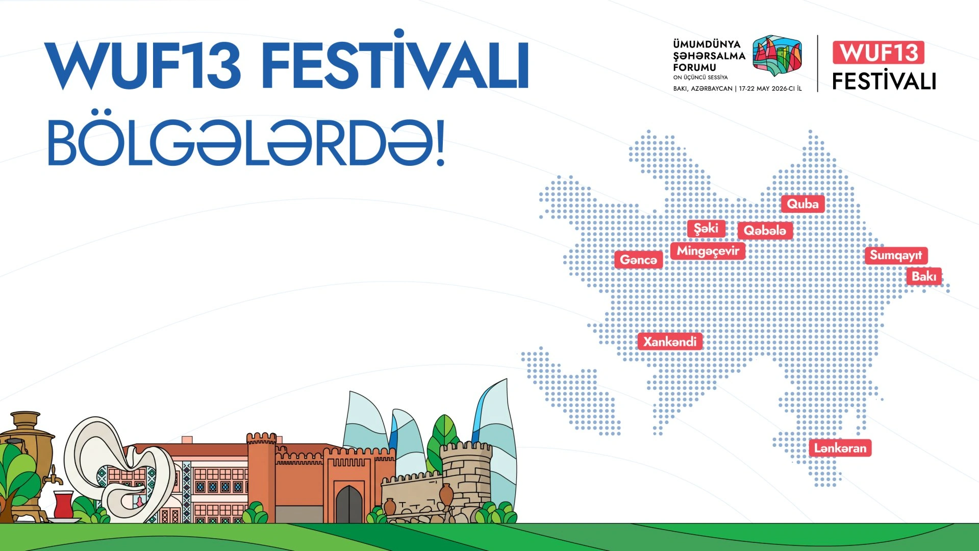 Nationwide programme of events to unfold across Azerbaijan in the lead-up to WUF13