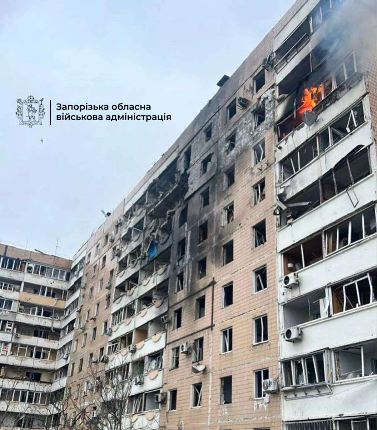 At least 26 injured as Russian forces strike Zaporizhzhia and surrounding district photo / video