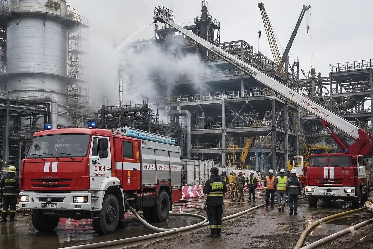 Fire at Russia’s Amur gas chemical complex kills seven 9 Chinese nationals missing / VIDEO / UPDATED