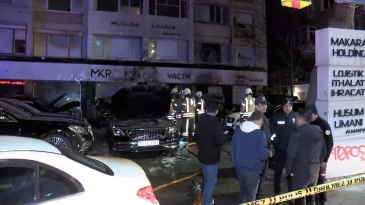 Luxury car inferno: Flames devour Istanbul rental fleet PHOTO