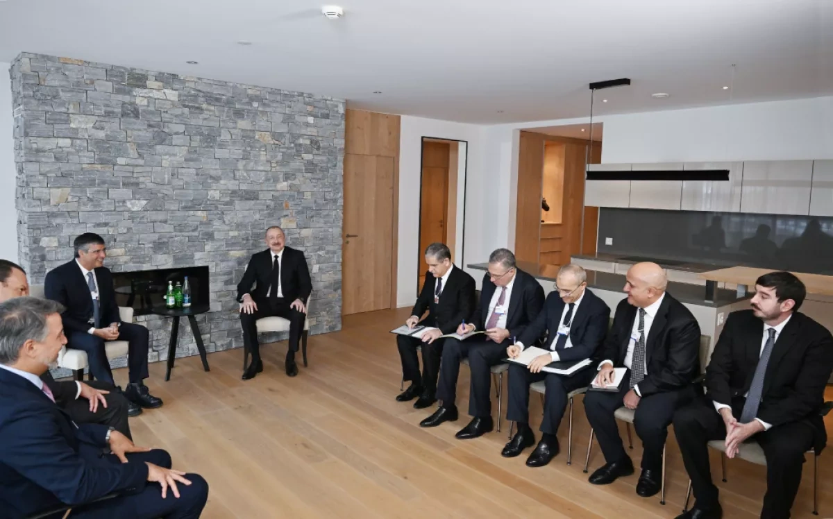 Azerbaijani president meets BTG Pactual chair at Davos to discuss investment cooperation PHOTO