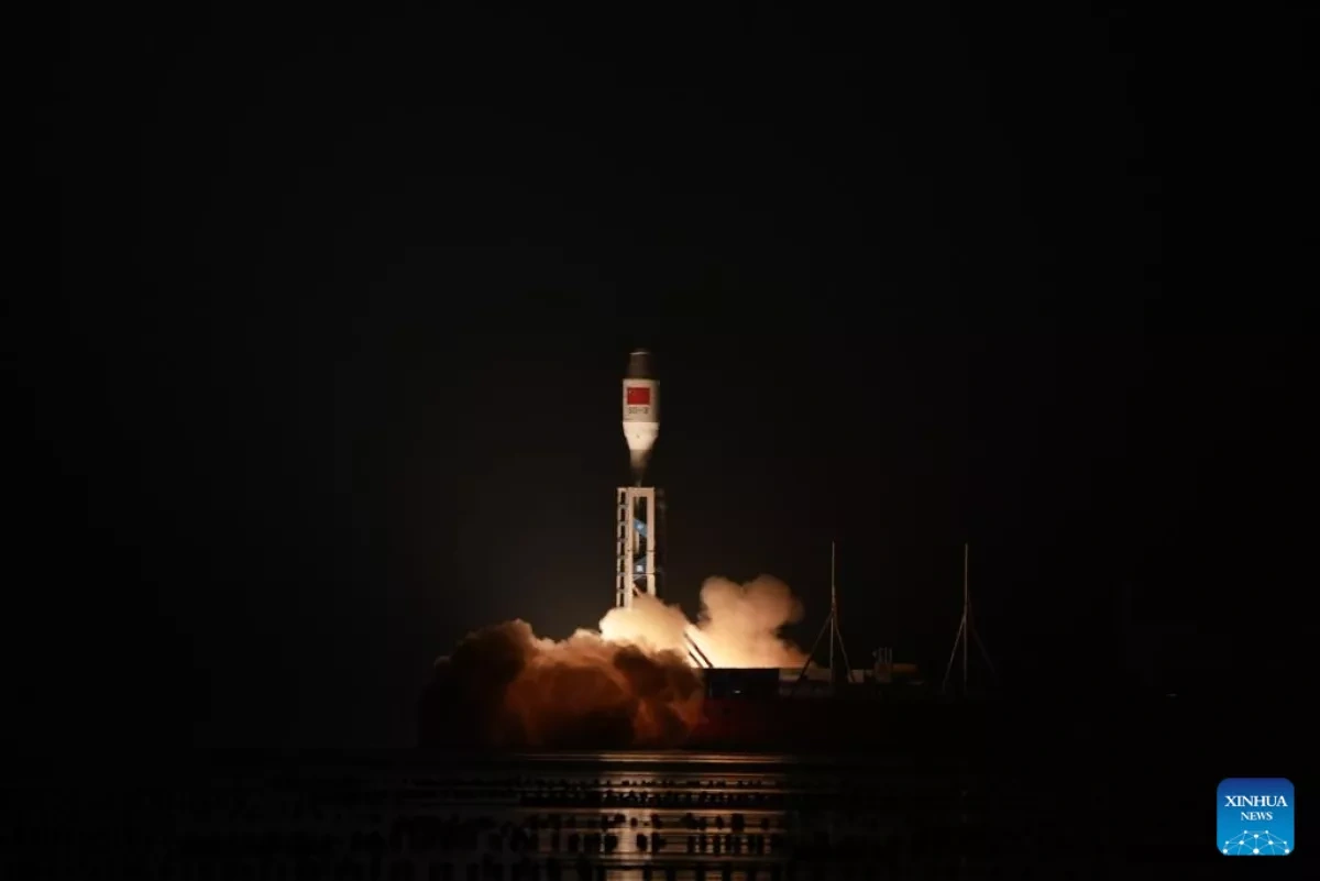 China launches 10 satellites aboard Smart Dragon 3 carrier rocket from Sea platform PHOTO