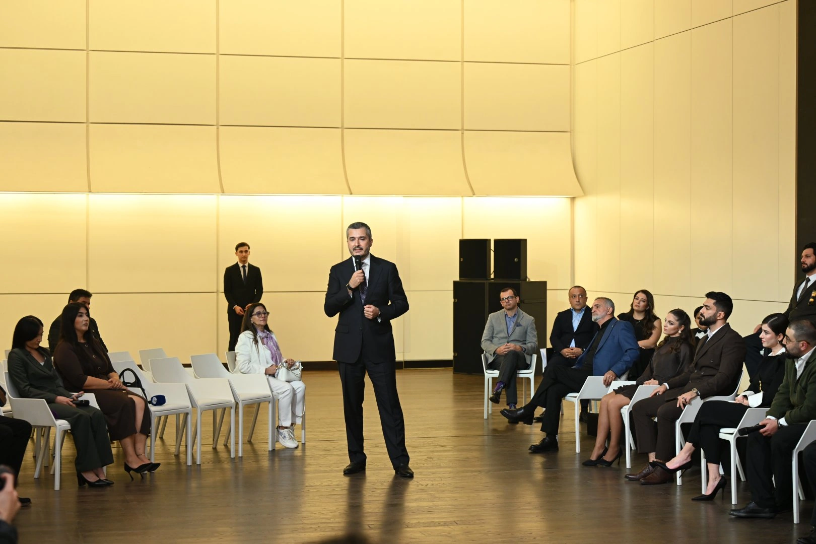 Heydar Aliyev Center hosts briefing with creative team of film "44" - one of Azerbaijan's major film projects (PHOTO/VIDEO)