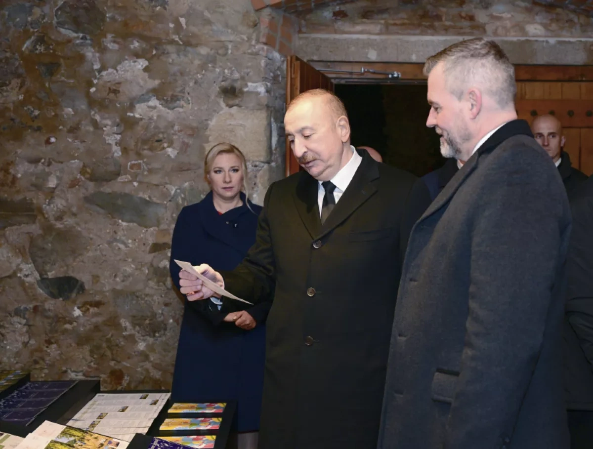 Azerbaijani, Slovak presidents visit historic Devin Castle in Bratislava PHOTO