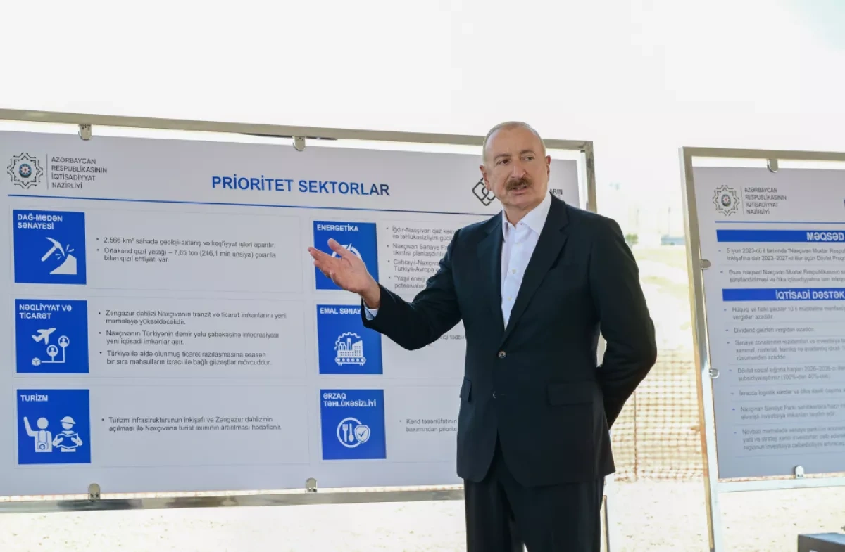 President Aliyev launches construction of Nakhchivan Industrial Park PHOTO