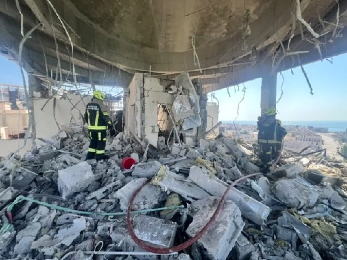 Residential building damaged in Bahrain following Iranian strike