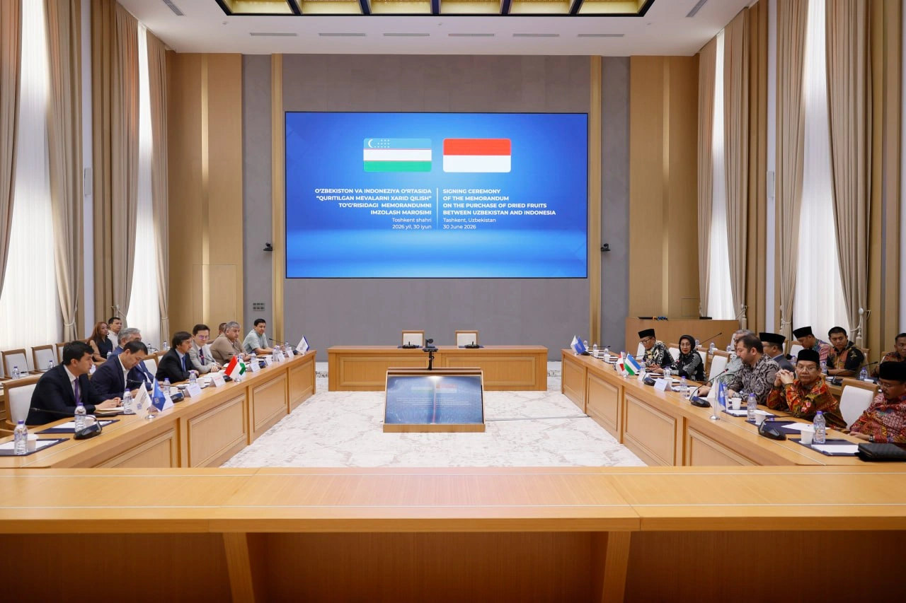 Uzbekistan, Indonesia sign dried fruit MoU to expand trade ties