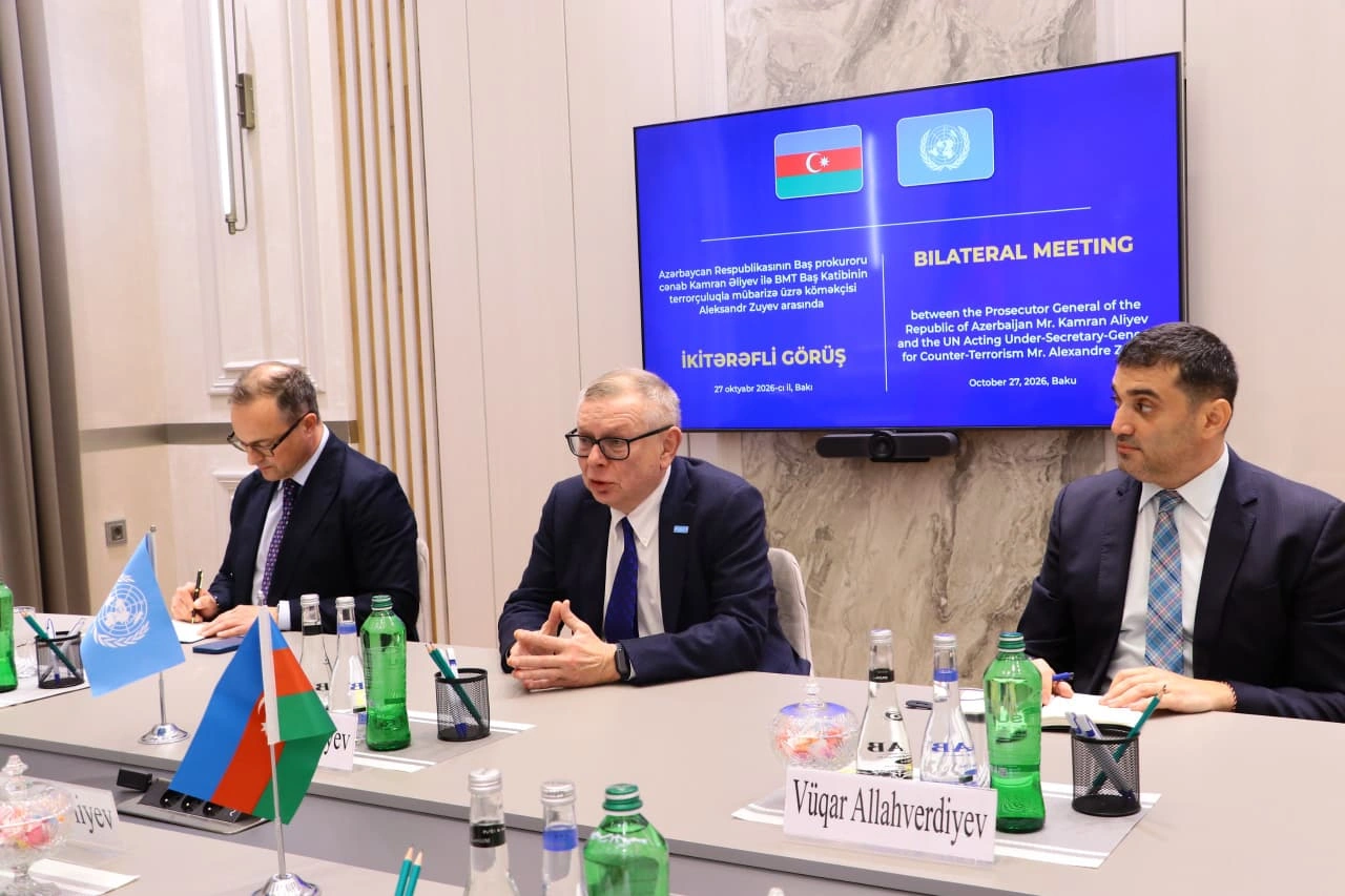 Azerbaijan prosecutor general meets acting UN counterterrorism head in Baku (PHOTO)