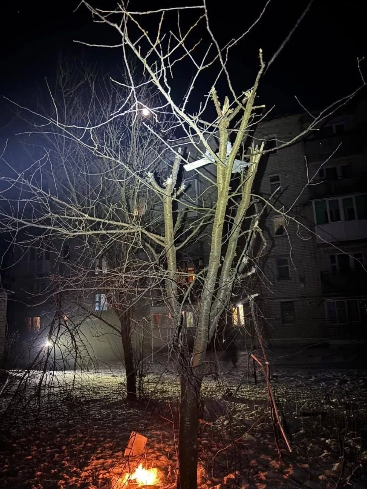 Drone strikes hit hospital, residential areas in Chernihiv region, Ukraine PHOTO
