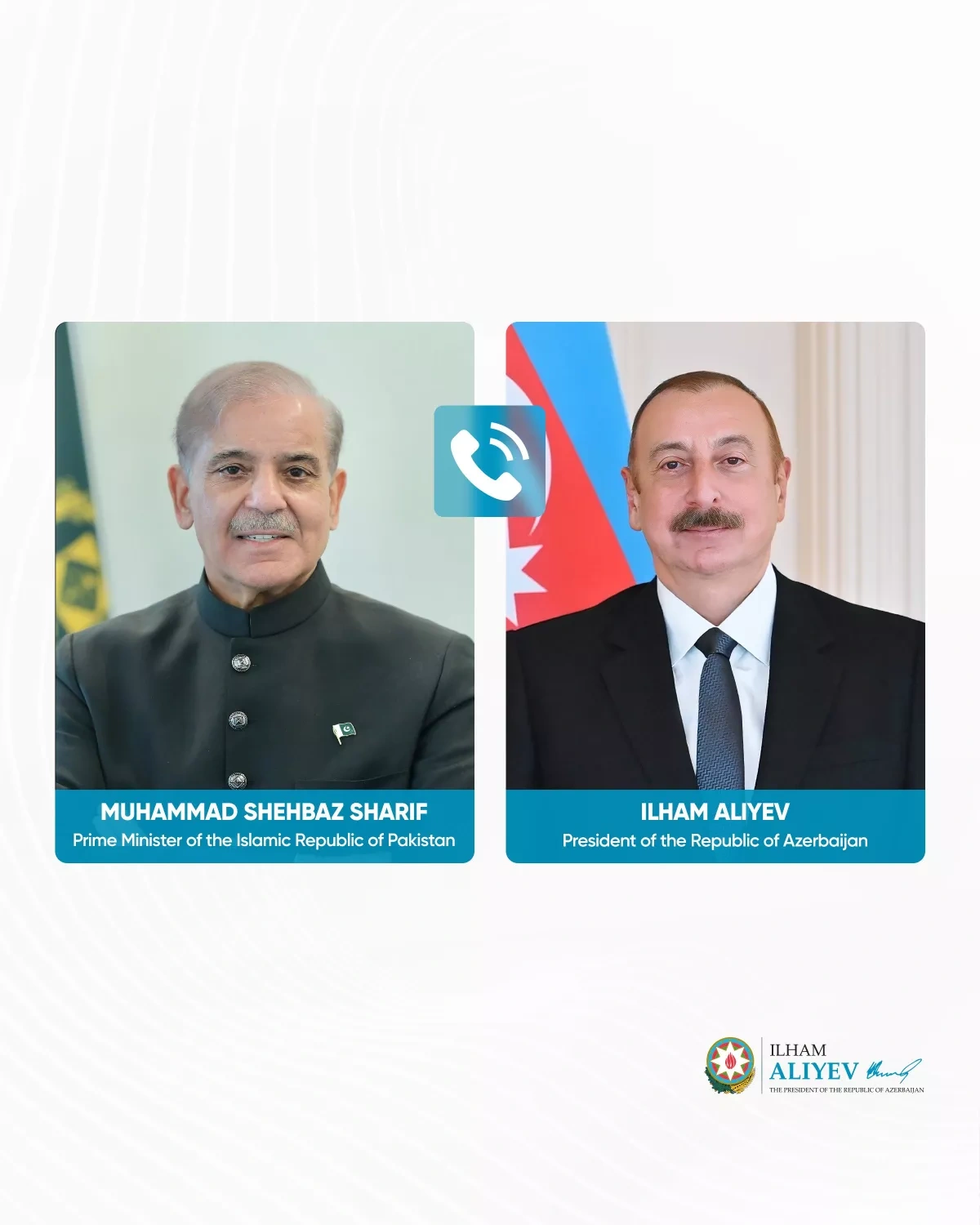Azerbaijani president, Pakistan PM discuss expanding cooperation in phone call