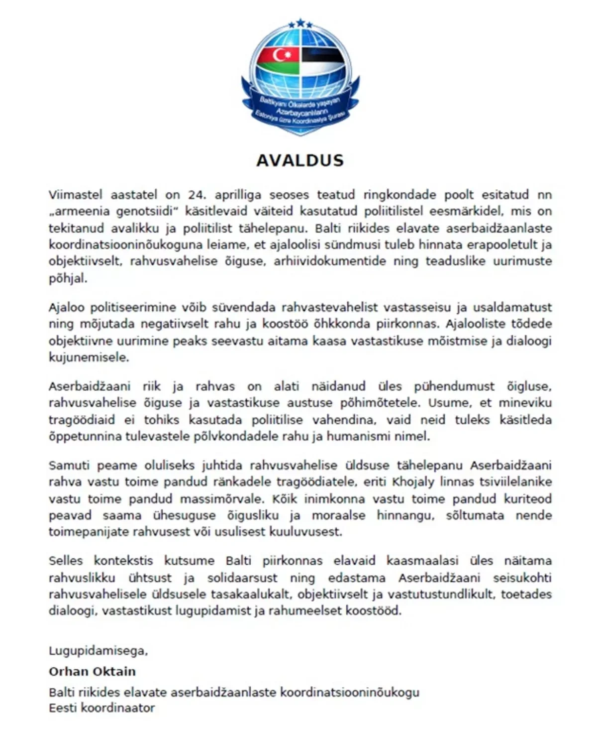Azerbaijani diaspora criticises New York mayor over remarks on 1915 events PHOTO