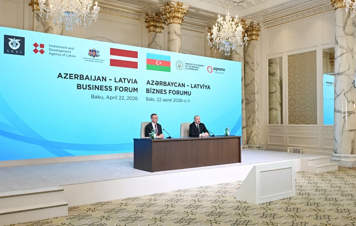 Baku hosts Azerbaijan-Latvia business forum
 Photo