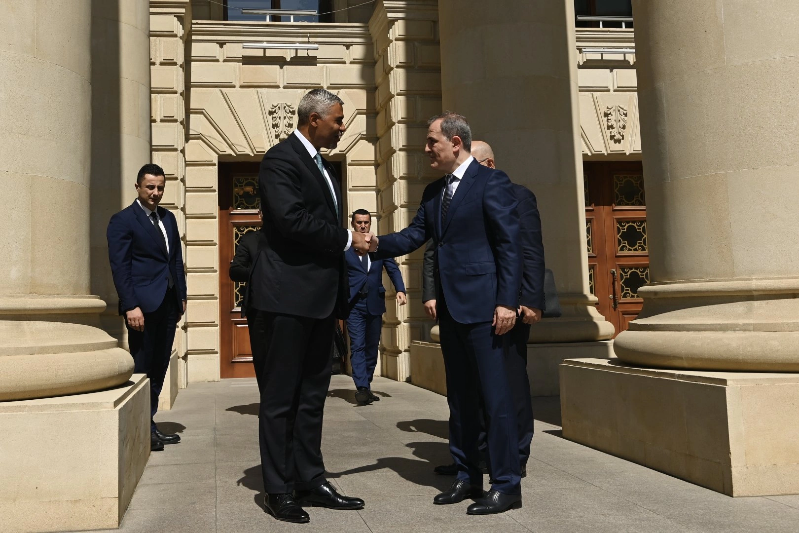 Azerbaijan's FM Bayramov meets WCO secretary general (PHOTO)