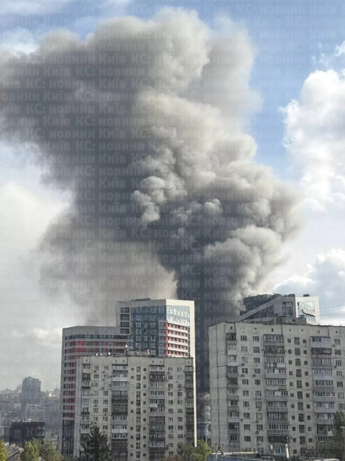 Fire reported near Kyiv railway station as Russia strikes Ukraine’s capital VIDEO