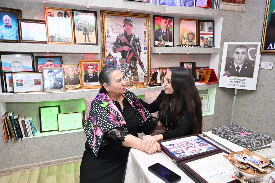 Leyla Aliyeva visits family of Hero of Patriotic War Shahin Allahyarov (PHOTO)
