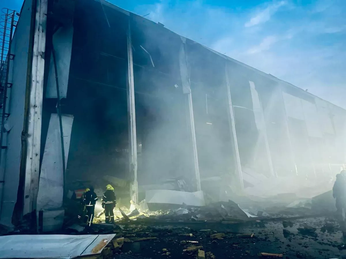 Russian missile strike hits civilian infrastructure in Ukraine's Odesa region PHOTO