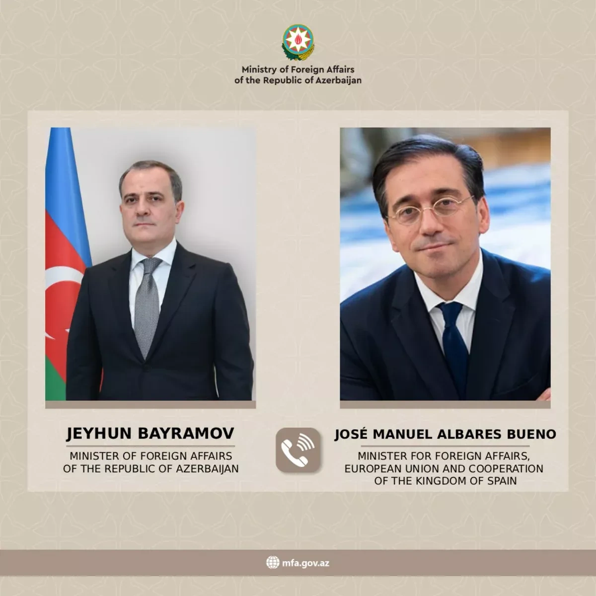 Azerbaijan, Spain discuss Middle East tensions, citizen safety in phone talks