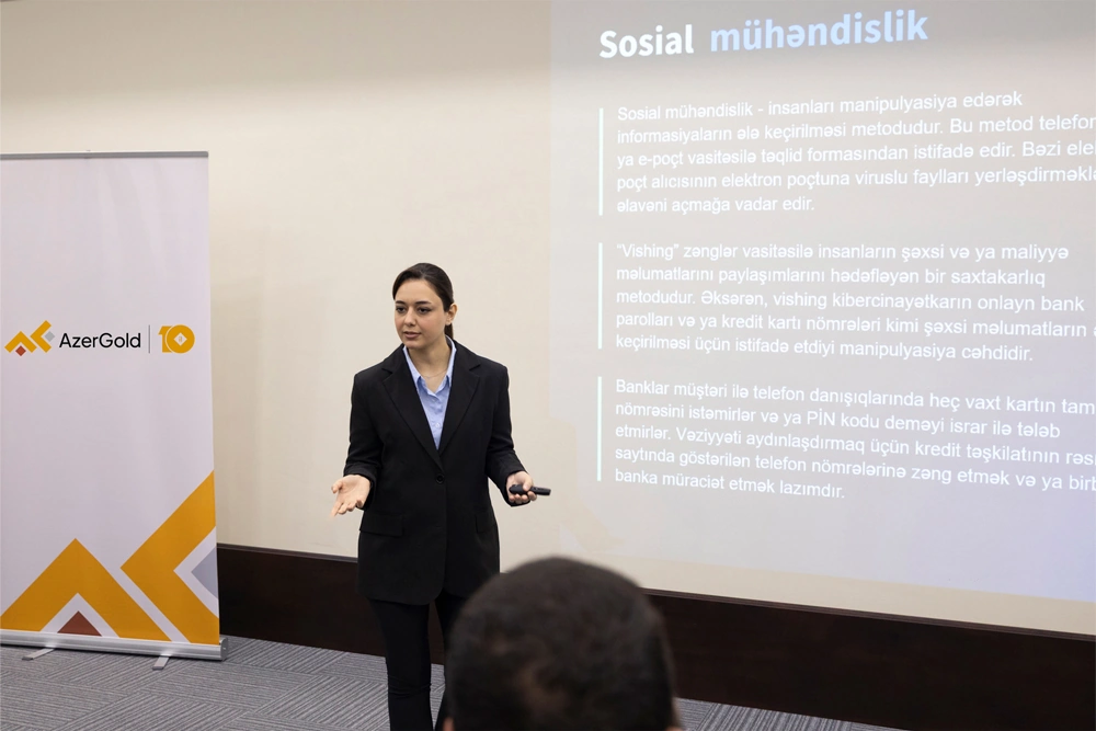 Next cybersecurity training was held at AzerGold CJSC (PHOTO/VIDEO)