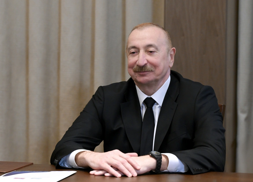 President Ilham Aliyev meets with President of Uzbekistan (PHOTO)