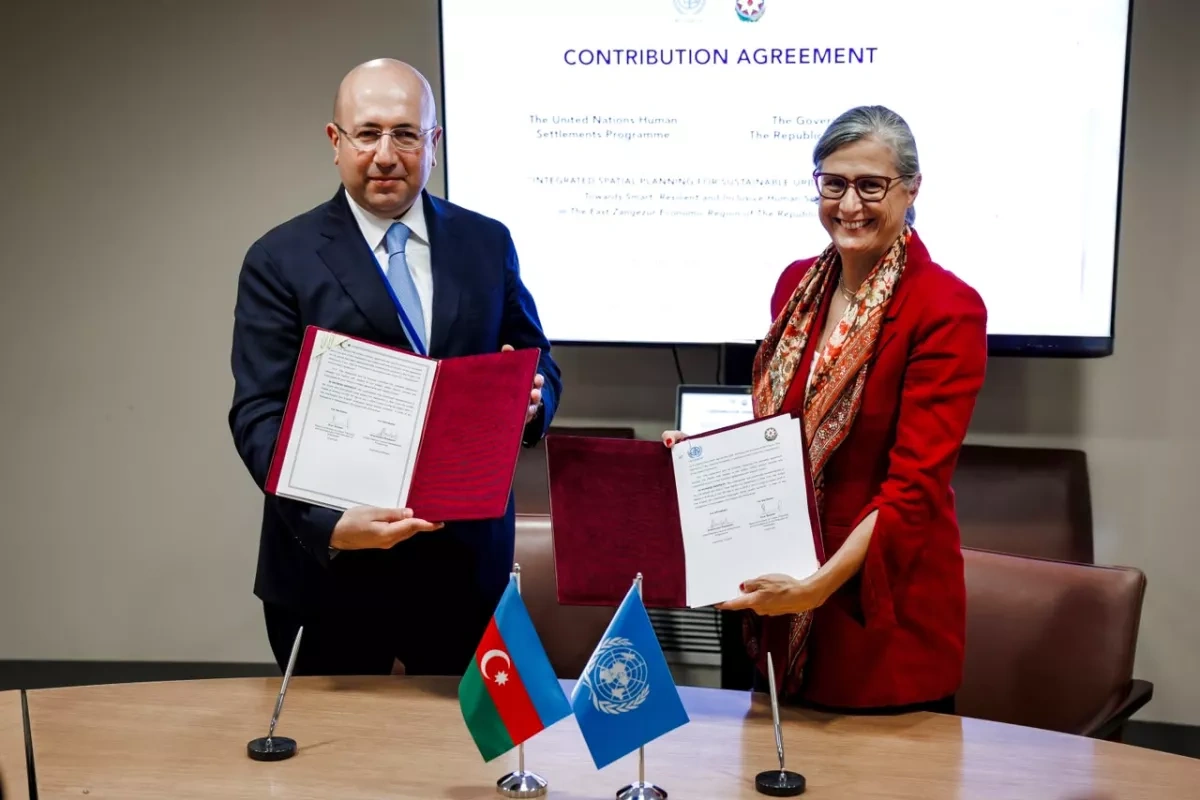 Azerbaijan showcases WUF13 legacy, Karabakh reconstruction at UN PHOTO