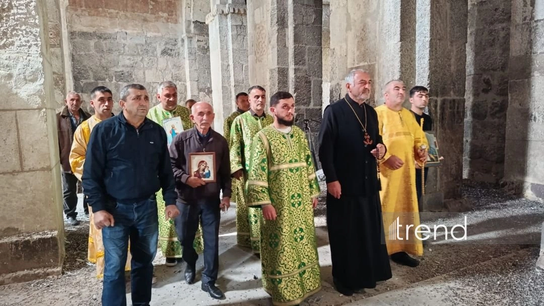 Azerbaijan’s Albanian-Udi community visits Aghoghlan Monastery in Lachin (PHOTO)