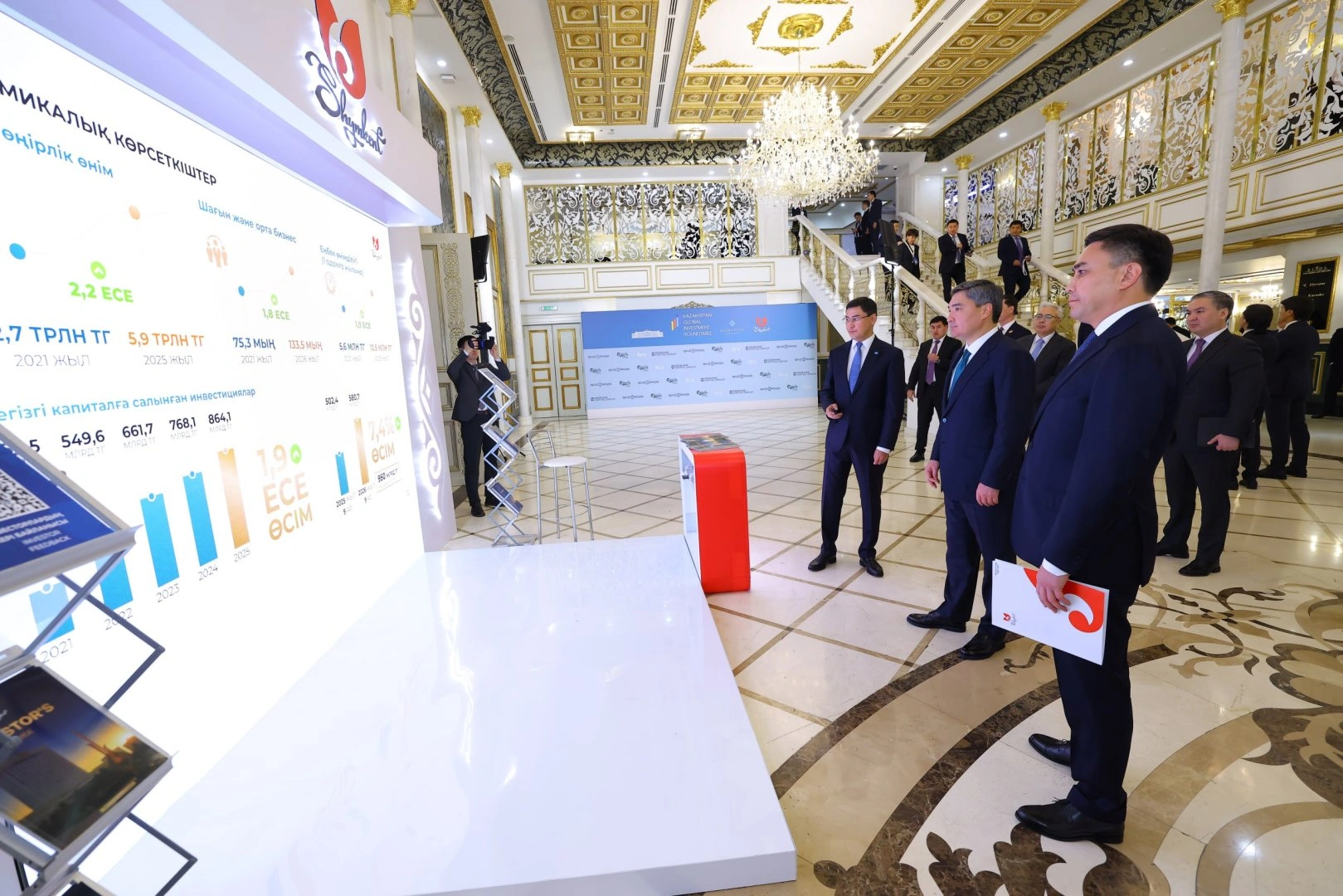Kazakh PM reviews major projects with Masdar, global investors at KGIR-2026