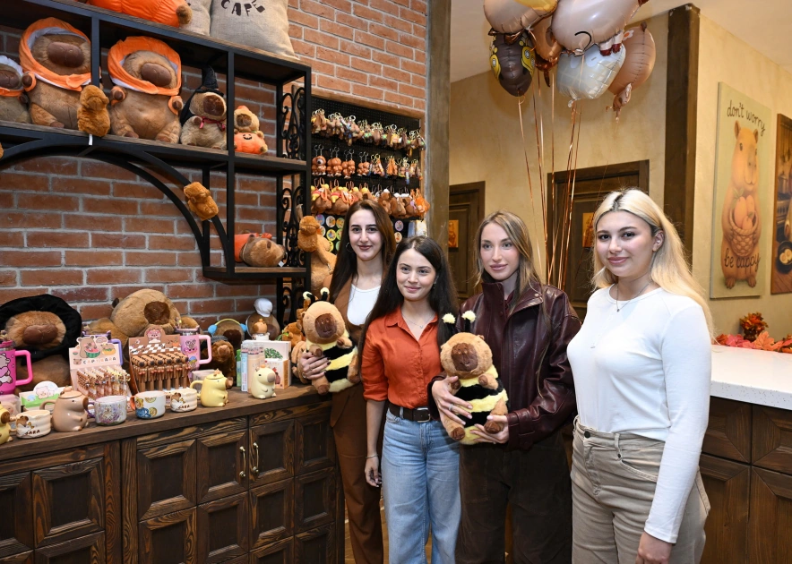 Leyla Aliyeva and Alena Aliyeva visit Capybara Azerbaijan farm in Shamakhi (PHOTO)