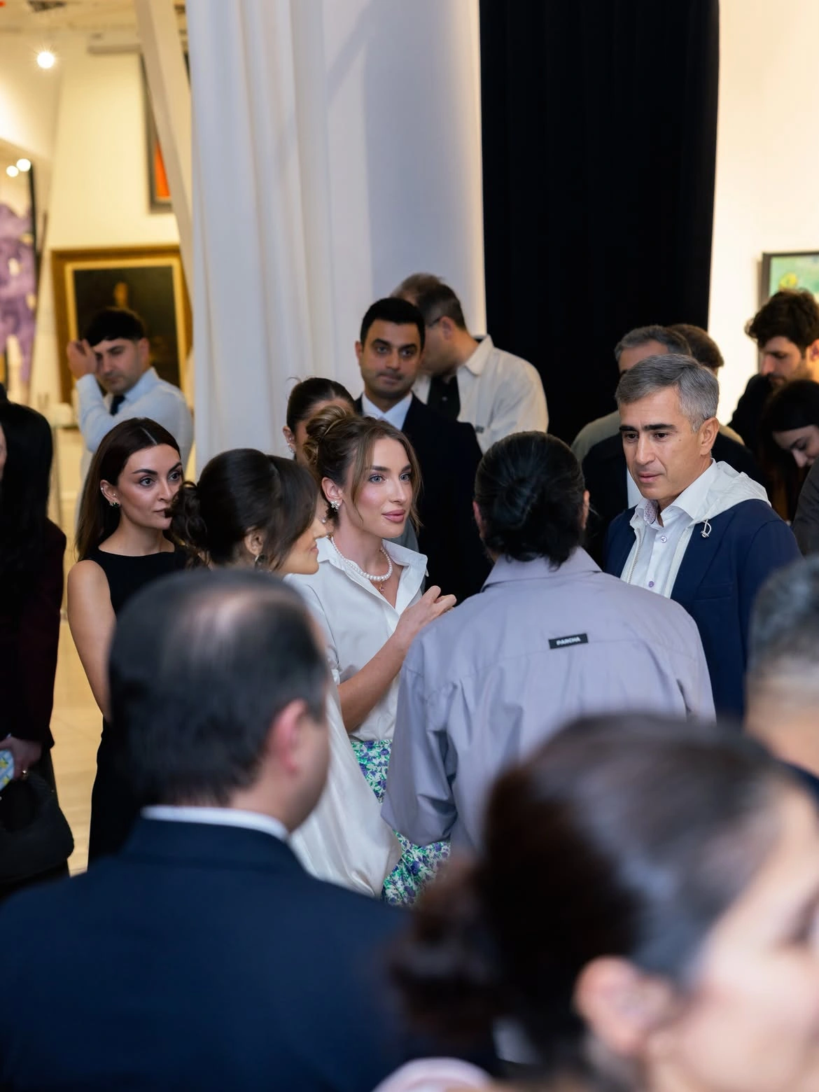 Alena Aliyeva shares post from Anar Huseynzade’s exhibition “O” (PHOTO)