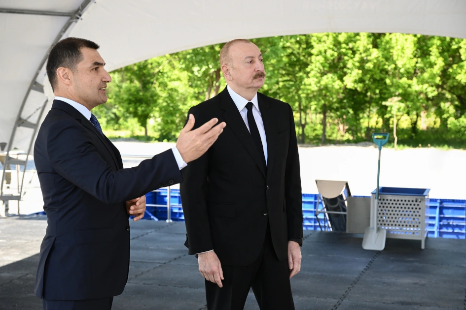 President Ilham Aliyev meets residents of Zangilan and lays foundation stone of “Zangilan City Park Hotel” (PHOTO)