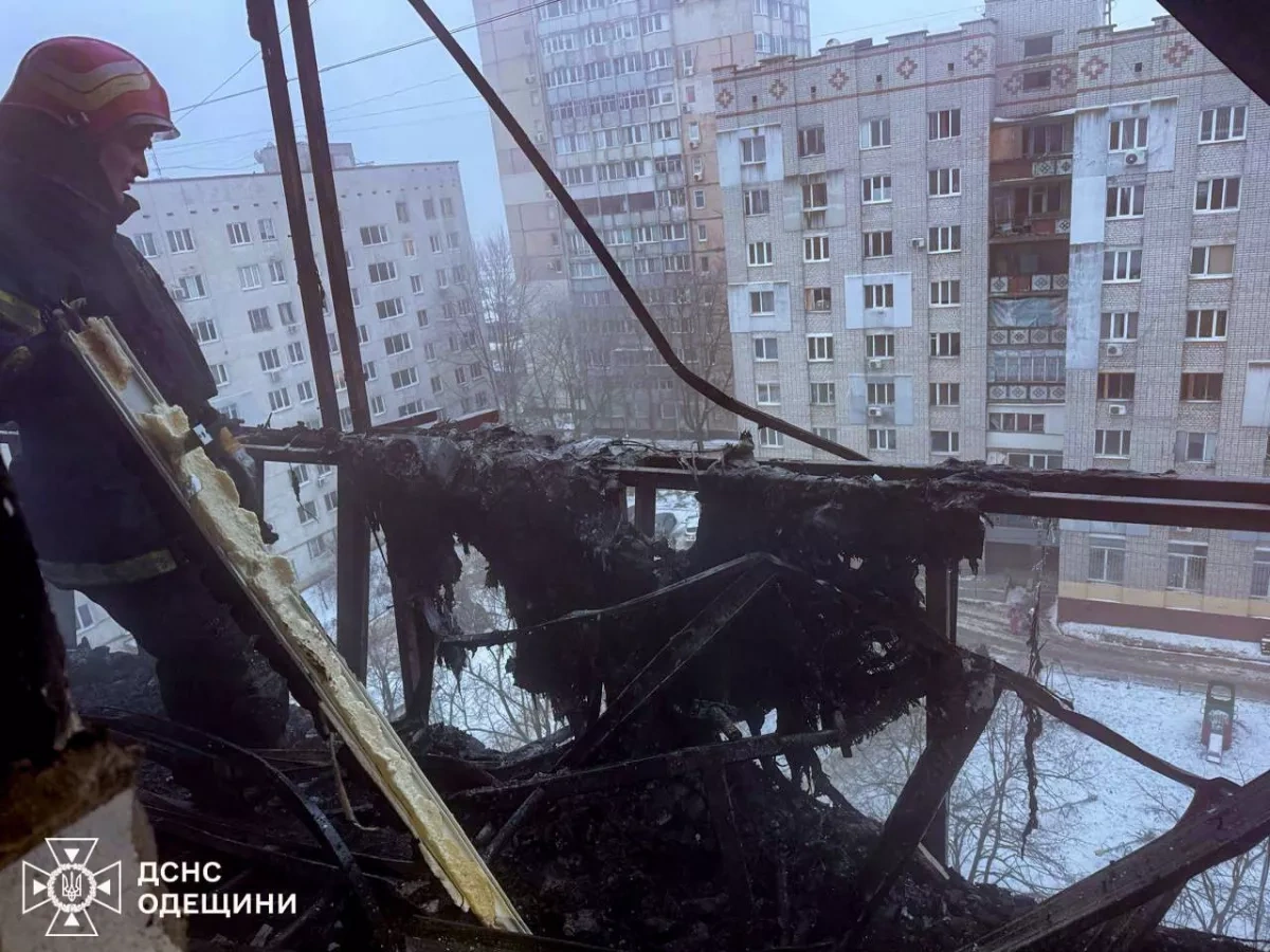 Russian strike damages apartment building, energy facility in Odesa PHOTO/VIDEO