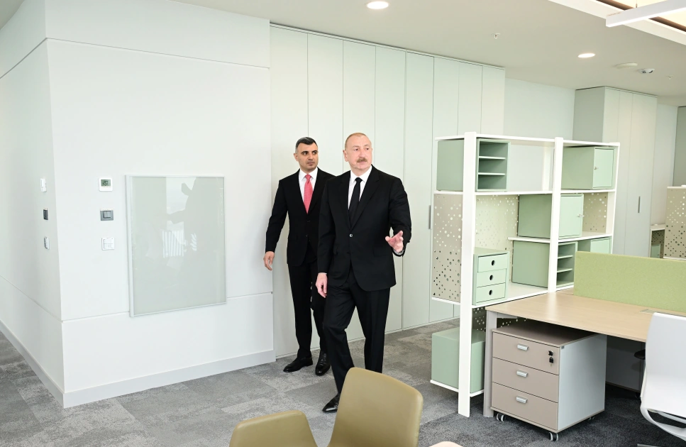 President Ilham Aliyev attends opening of new building of Central Bank (PHOTO)