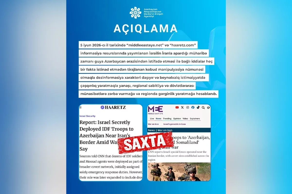 Azerbaijan accuses foreign outlets of spreading disinformation