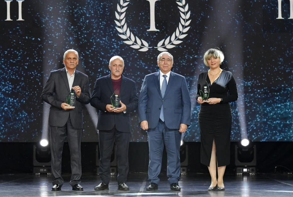 VP of Heydar Aliyev Foundation Leyla Aliyeva and Head of Baku Media Center Arzu Aliyeva attend Gala Ceremony regarding year's sports results