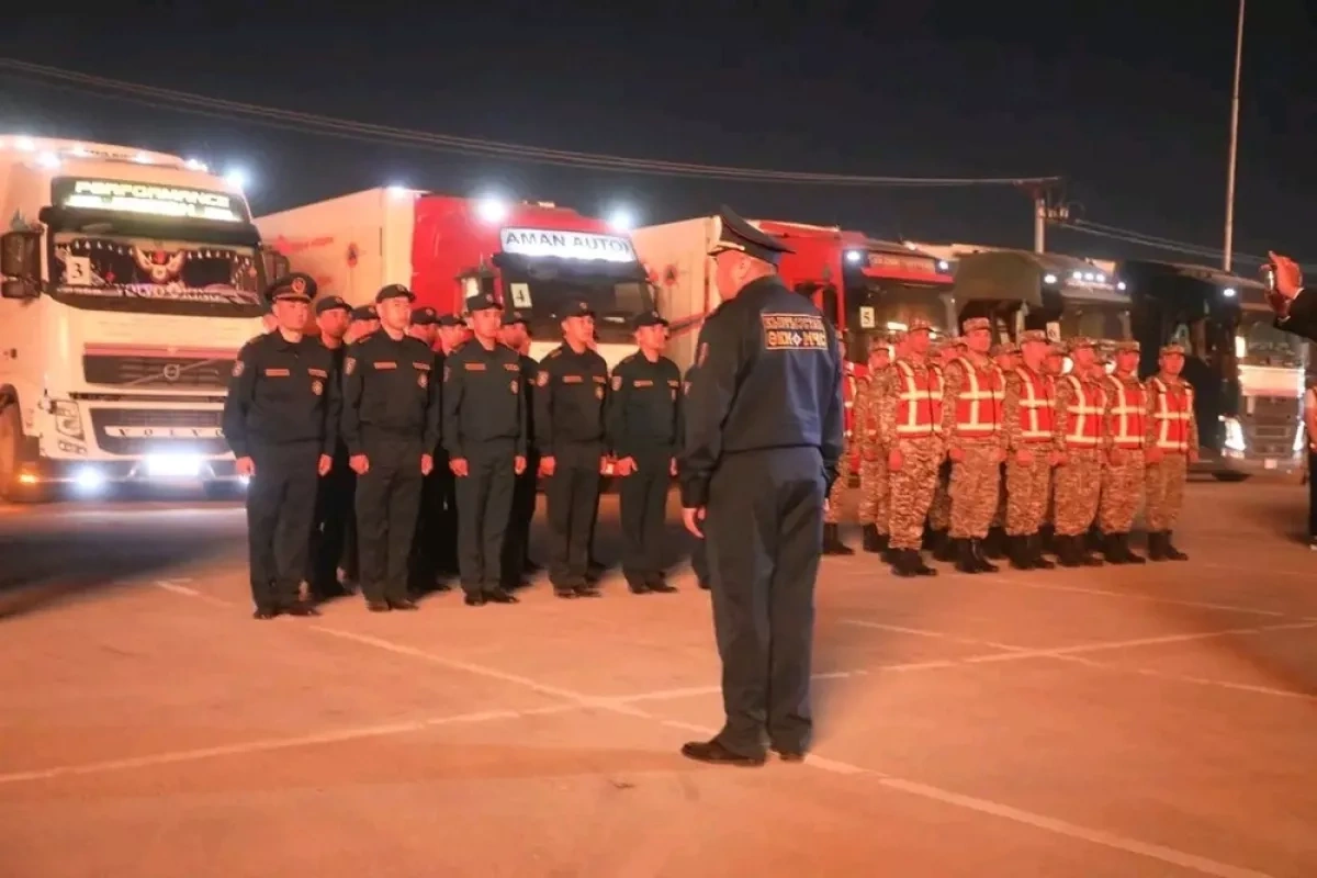 Kyrgyzstan sends 129 tons of humanitarian aid to Iran Photo