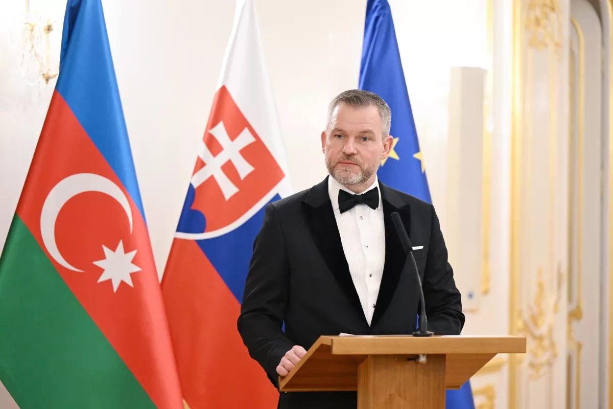 Slovak leader hosts official banquet in honor of Azerbaijani president in Bratislava PHOTO
