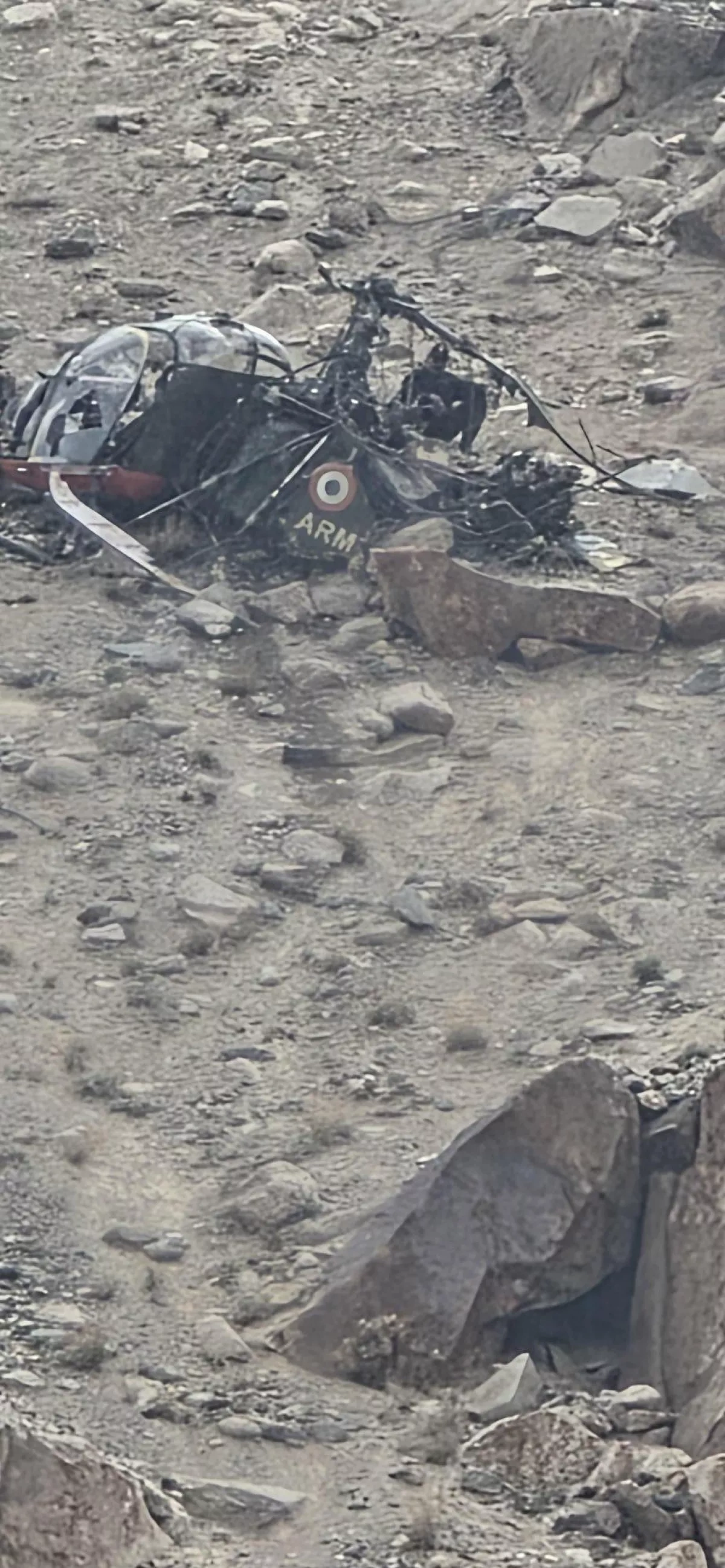 Indian army helicopter crash-lands near China border PHOTO