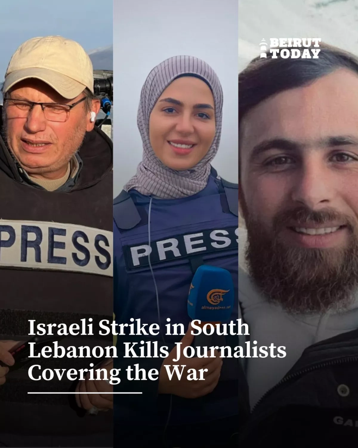 Israeli airstrike on Lebanon kills 3 journalists