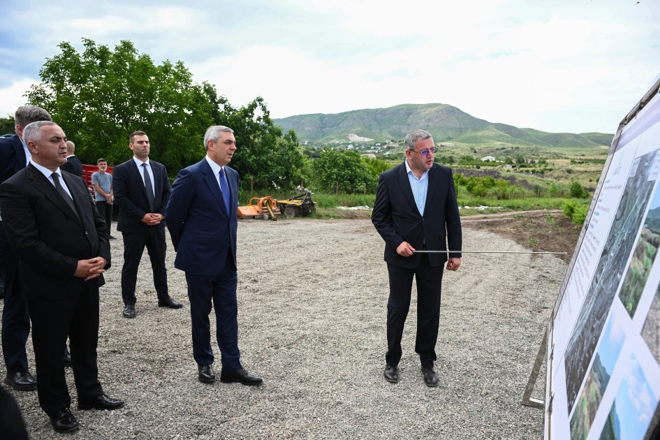 Participants of Coordination Headquarters meeting inspect intensive fruit orchards in Khojaly district (PHOTO)