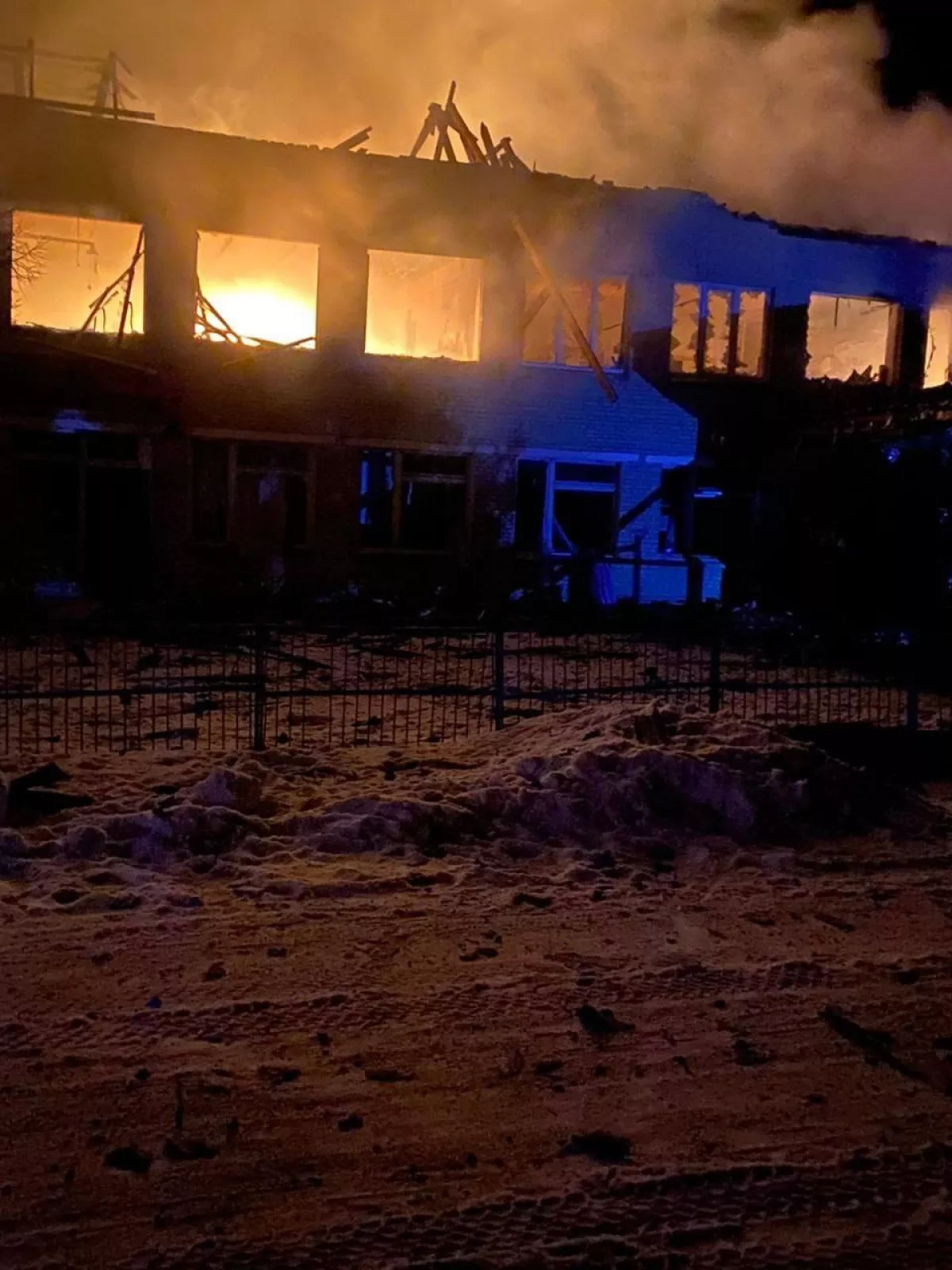 Russian drone strike destroys school, injures residents in Ukraine’s Sumy region PHOTO