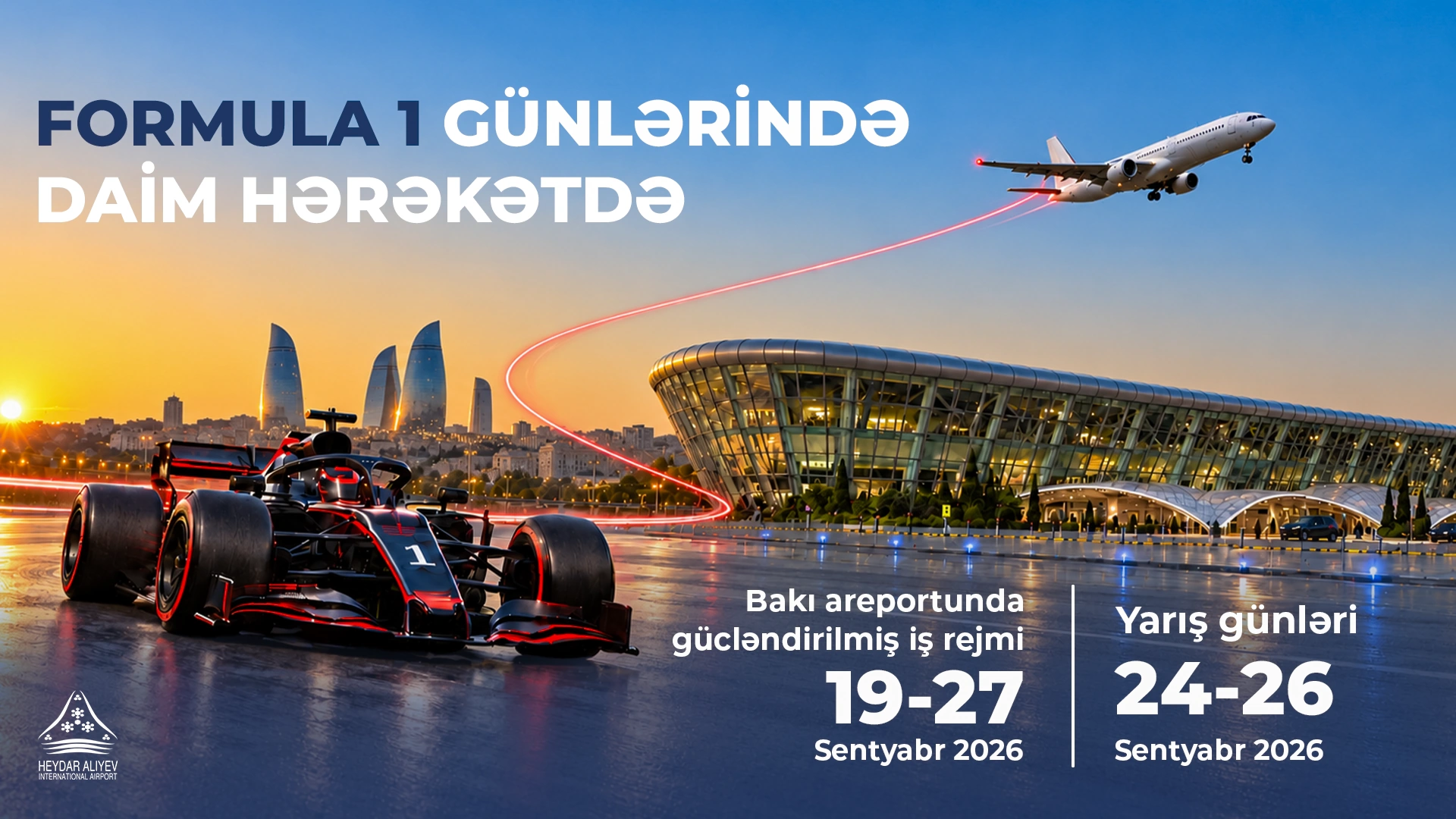 Heydar Aliyev International Airport to operate in enhanced mode ahead of Formula 1